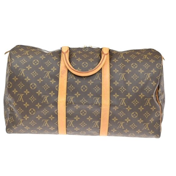 LOUIS VUITTON Keepall 50 Travel Hand Bag Monogram Leather Brown M41426 77KB300 - Picture 12 of 14